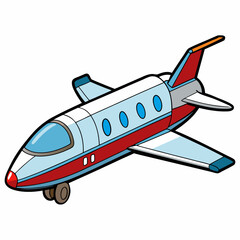 airplane isolated on white