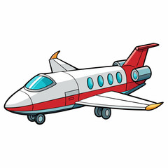 toy airplane isolated on white