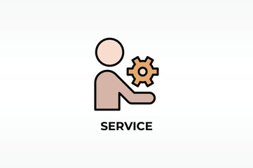 Service Vector, Icon Or Logo Sign Isolated Symbol Illustration