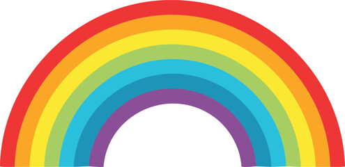 rainbow vector illustration for template