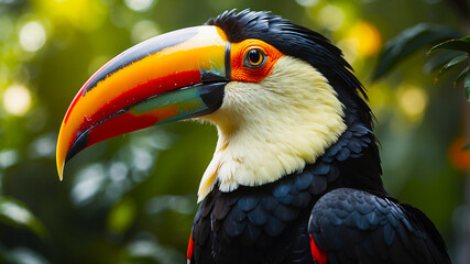 Obraz premium Closeup portrait of a toucan bird