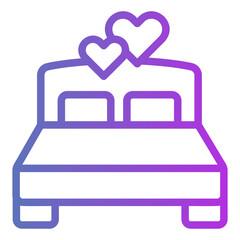 bedroom Gradient icon