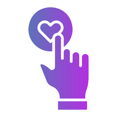 Obraz premium like Gradient icon