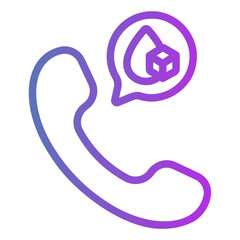 hot line Gradient icon