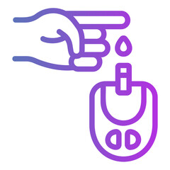 sugar blood level Gradient icon