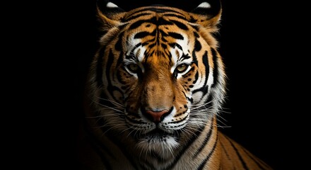 Naklejka premium Majestic Bengal Tiger: A Powerful AI-