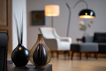 In a living room the focus is on stylish minimalist