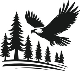 Eagle silhouette