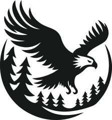Eagle silhouette