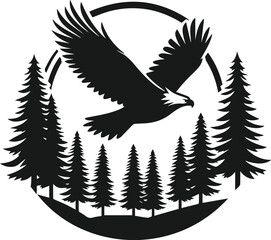 Obraz premium Eagle silhouette