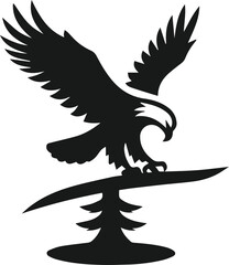 Eagle silhouette