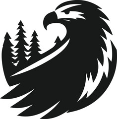 Eagle silhouette