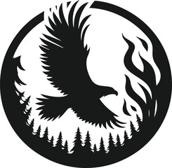 Eagle silhouette