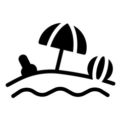 beach Solid icon