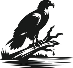 Fototapeta premium Eagle silhouette