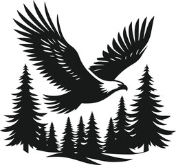 Fototapeta premium Eagle silhouette