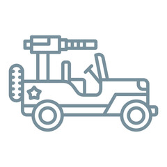Military jeep Icon