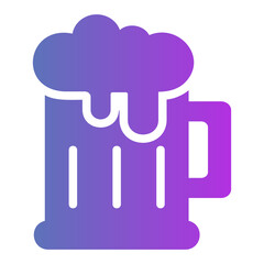 bear mug Gradient icon