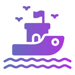 yatch Gradient icon