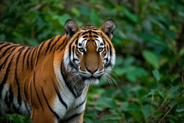Obraz premium there is a tiger that is standing in the grass