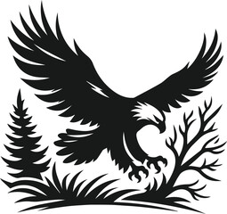 Obraz premium Eagle silhouette