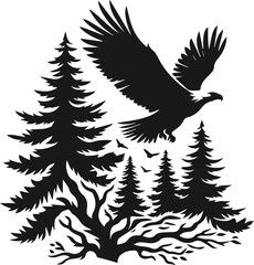 Eagle silhouette