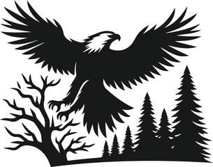 Eagle silhouette