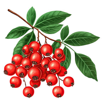 recommend clip art: Red Berries Branch Illustration. (5)