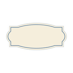 vintage frame for text vector illustration isolated on white