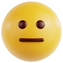 Fototapeta premium Neutral Face 3D Ilustration