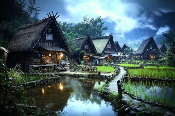 Naklejka premium Experiencing the Rich Culture of Japan 