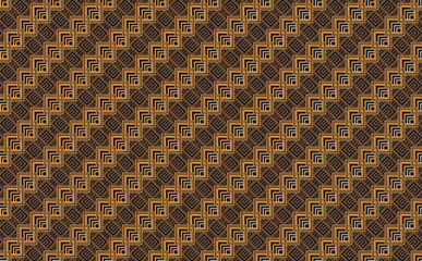 Mexican indian design with tribal ethnic themes on a geometric seamless background Beautiful textile print with native American tribal elements in an ethnic traditional style. Folk fashion from Mexico