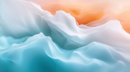 Obraz premium Evocative Portrayal of Seasonal Change Reflected in Soft Fluid Colors and Gentle Textures