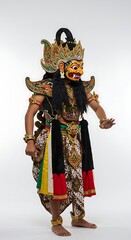 Fototapeta premium Balinese Barong Dance Costume: A Detailed View