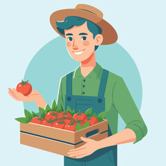 men carry plantation products