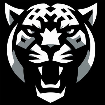 Genérico Black Cap With Jaguar Logo Man, Black/White, One Size