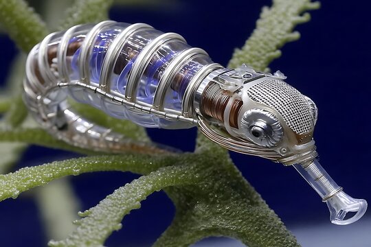 Futuristic Mechanical Seahorse.