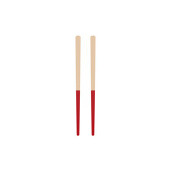 Chinese chopsticks. Vector kitchenware icon.