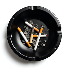 cigarette and ashtray
