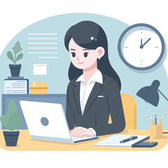 business woman in the office