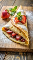 pancakes with strawberry