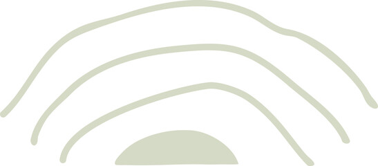 Line doodle decoration element