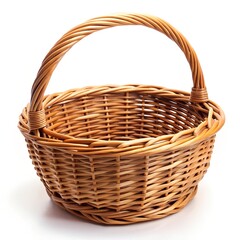 Obraz premium empty wicker basket