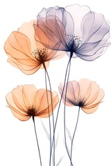 Delicate Flowers in Soft Hues