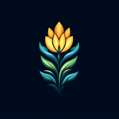 Abstract Flower Logo