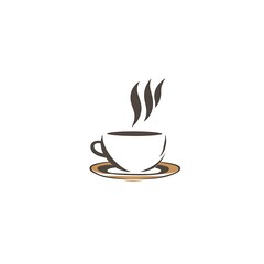 Obraz premium Abstract Coffee Cup Logo