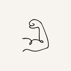 vector illustration of soccer elements in one line style