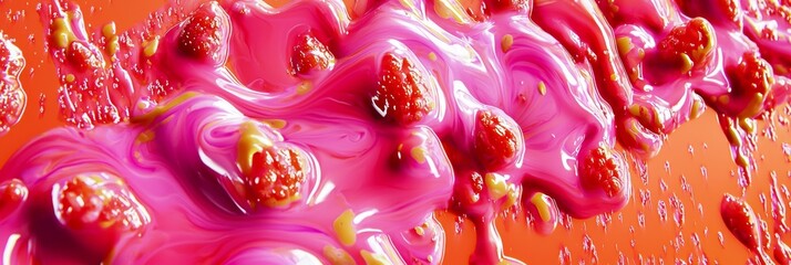 Vivid Raspberry Swirl: A Fusion of Pink and Purple 