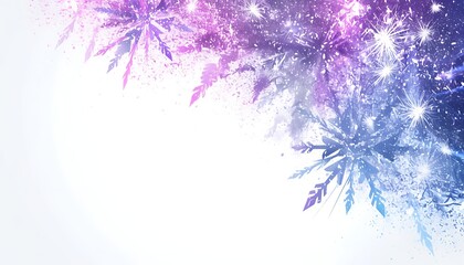 Winter Snowflake Border Design