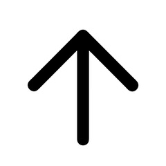 Chevron Arrow Pointing Upward Icon Design